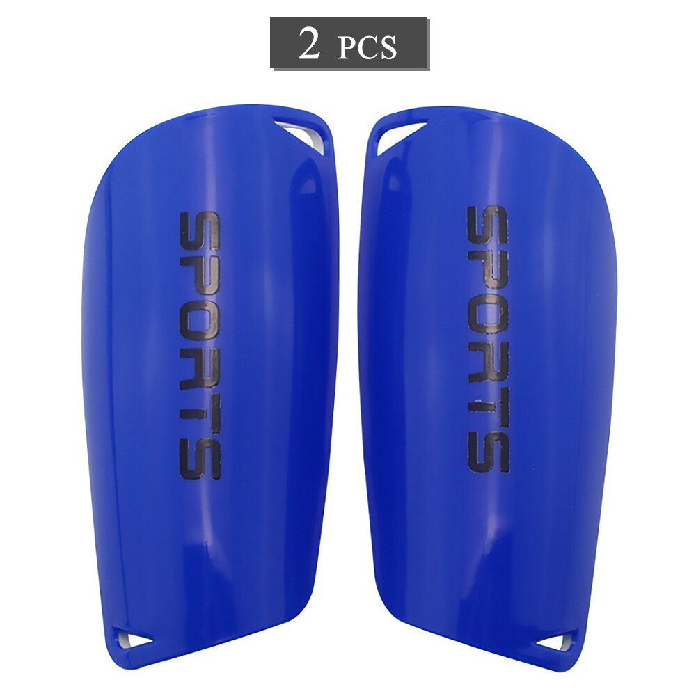 2 PCS Fußball Shin Guards Fußball Shin Schutz Bord Fußball Training Kalb Protector Leichte Fußball Bein Pad: Blue / L