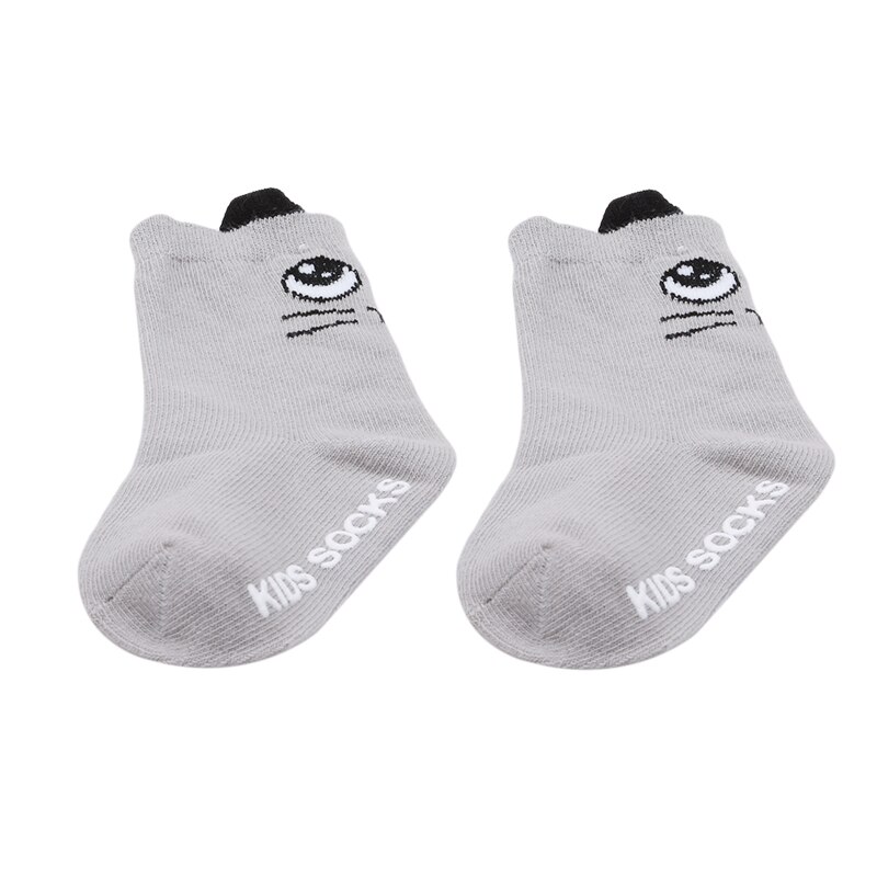 Cartoon Cute Animal Kid Clothing Accessories Cotton Anti Slip Toddler Socks For Boy Girl 0-2 Years Baby Socks