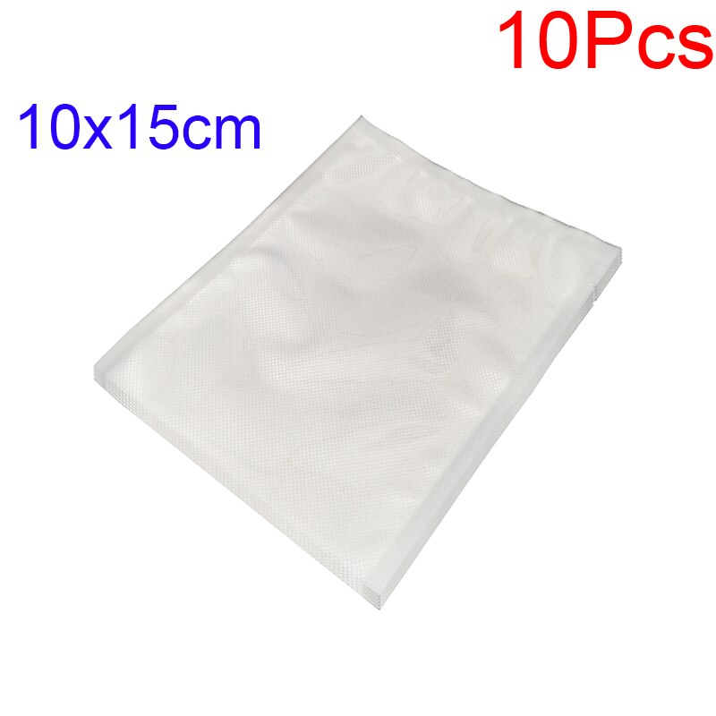 10 kpl/erä tyhjiötiiviste pussit rulla tyhjiö elintarvikepussi varastointi tiiviste pakkaussäiliö: 10 x 15cm 10 kpl