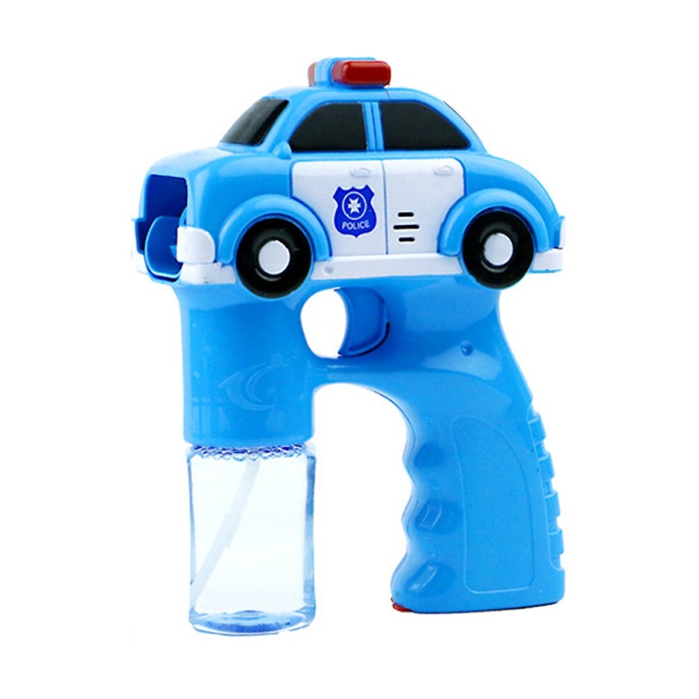 Elektrisk automatisk bil musik lys blæser boble maker maskine udendørs børn legetøj: Blå