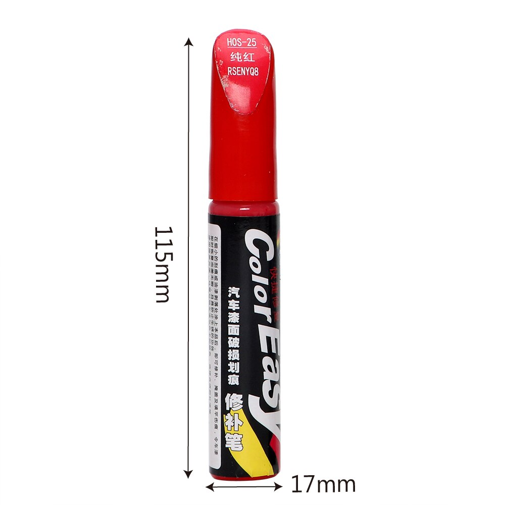 Auto lak pen fix it pro bil ridse reparation 4 farver bil-styling auto lak pleje ridsefjerner