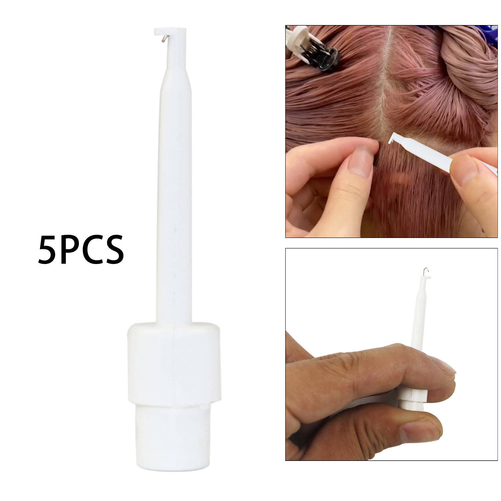 Hair Extension Tools Easy to Use Durable Pulling Needle Dreadlocks Crochet Tools Hook for Beauty Salon Hairstyle DIY Barber