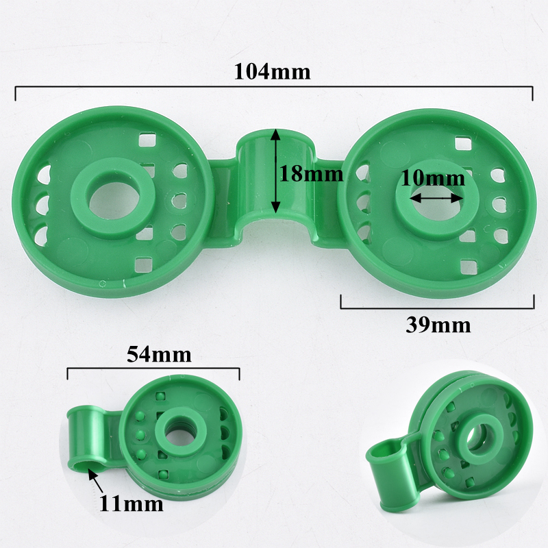 1 ~ 100 stk. plastklemme for solskjermingsnett, monteringskrok for hjemmegjerde, drivhusklemme for solskjermingsnett, utendørs telt, opphengsverktøy for utvidelse: 2*2m / Grønn