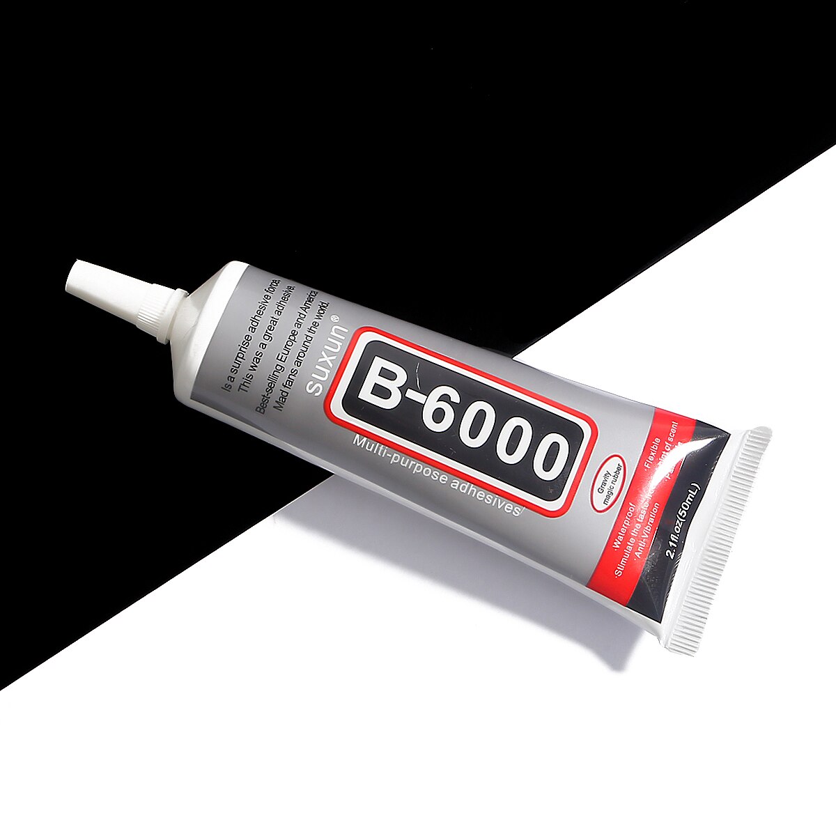 1Pcs Rhinestone Cold Glue B7000 B6000 Epoxy Resin Glue Sealant For Jewelry Rhinestone Glass Mobile Phone Accessories DIY Glue: B-6000 50ML