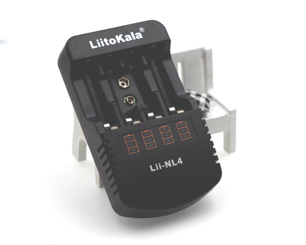 Liitokala Lii-NL4 Multifunctionele Oplader 1.48 v 1.5 V Ni MH AA/AAA 9 V Batterij Lader DC: 12 V 1A, AC: 110-240 V