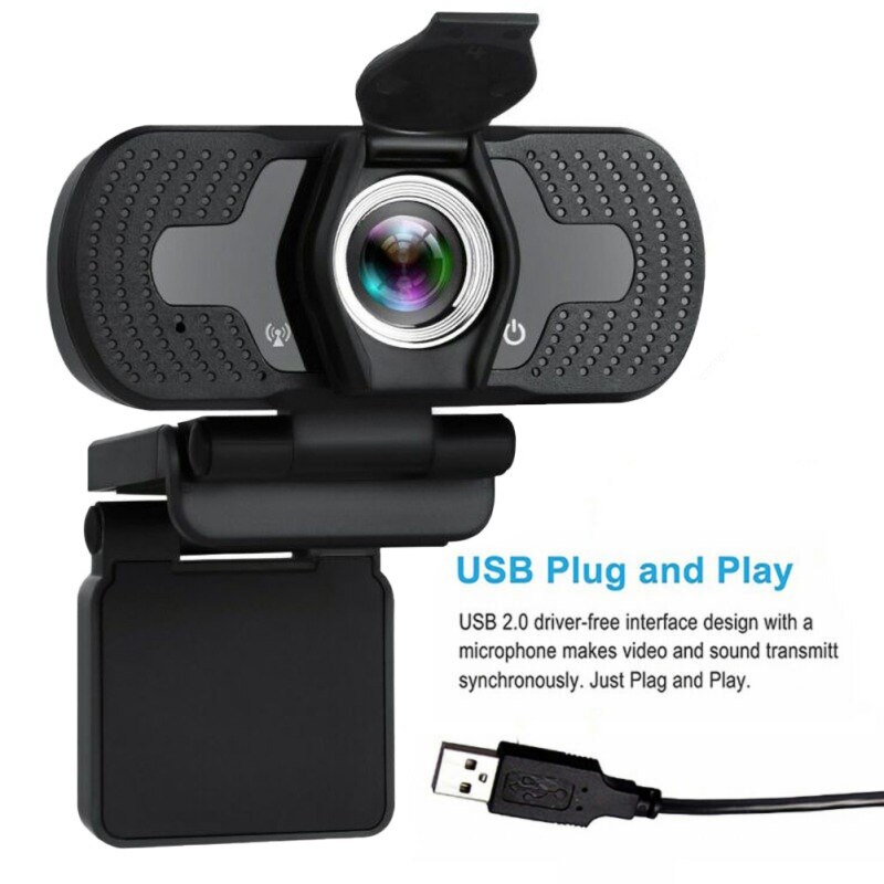 1080P Full Hd Usb Webcam Voor Pc Desktop Laptop Ip Web Camera Met Microfoon Consument Camcorders