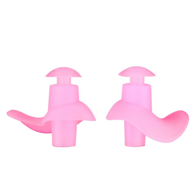 1 paar waterdichte siliconen oordopjes voor zwemmen, zachte anti-geluid oordopjes in 4 kleuren voor volwassen kinderen die zwemmen