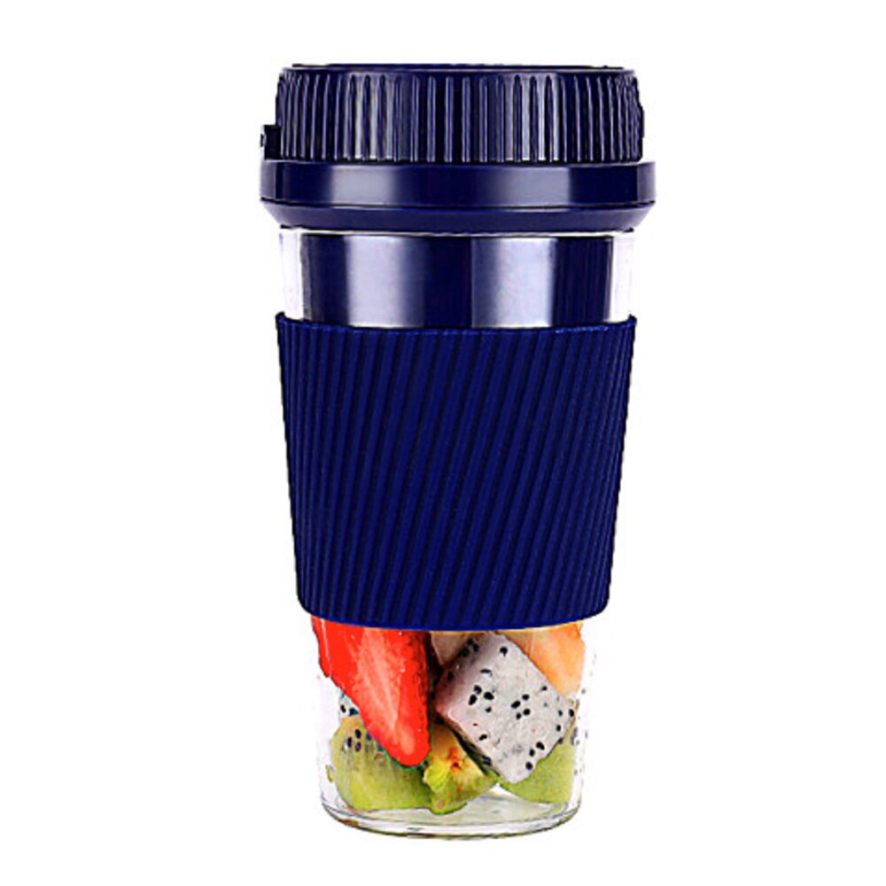 Batidora de Vaso de Mano Recargable Portartil Potente Licuadora 300 ml para Zumos Frutas Batidos Proteicos Gimnasio Comida Bebe Perdida de Peso Adelgazamiento Comida Saludable Envio desde España: Portable blender 300 ml Blue