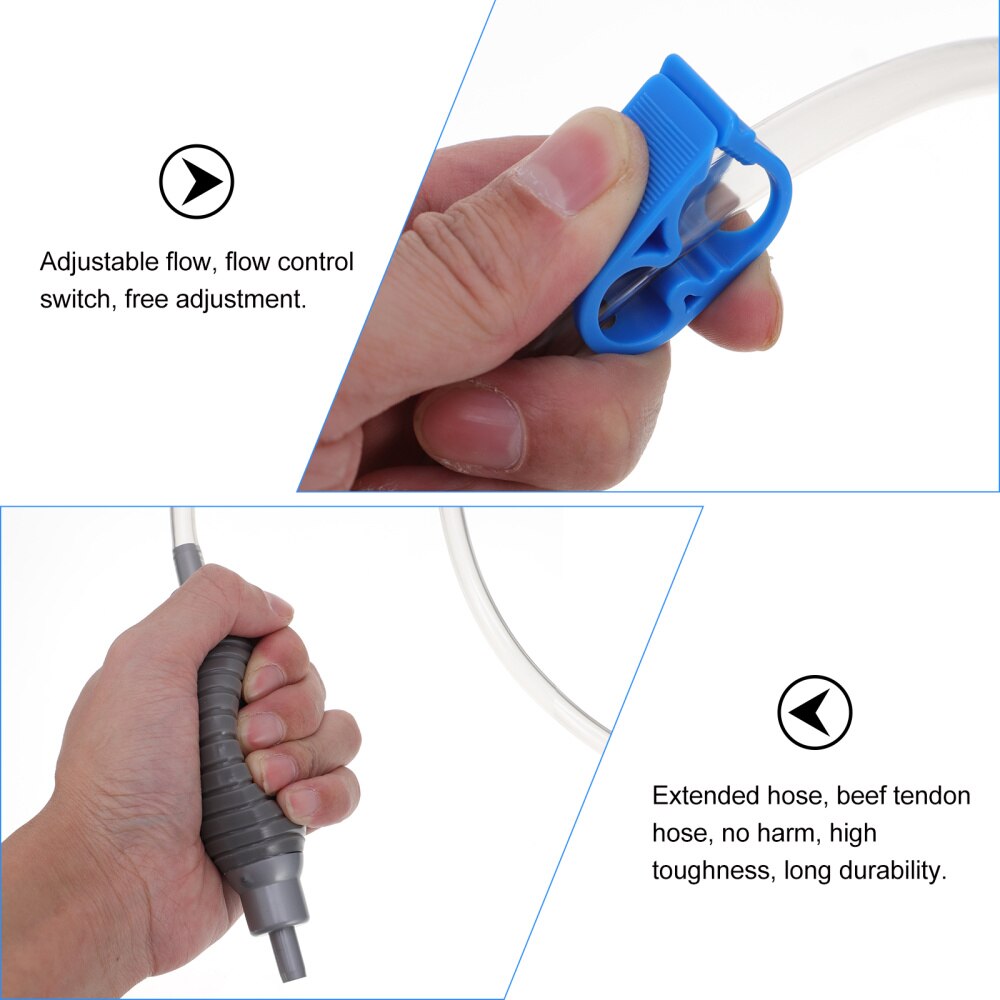 Aquarium Cleaner Practical Fish Tank Cleaner Long Nozzle Water Changer