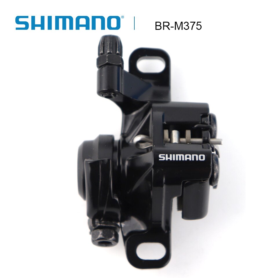 Étrier De Frein à Disque Mécanique SHIMANO BR-M375 – Montage Postmount, Plaquettes Résine B01S – Pour VTT Et Vélo De Route