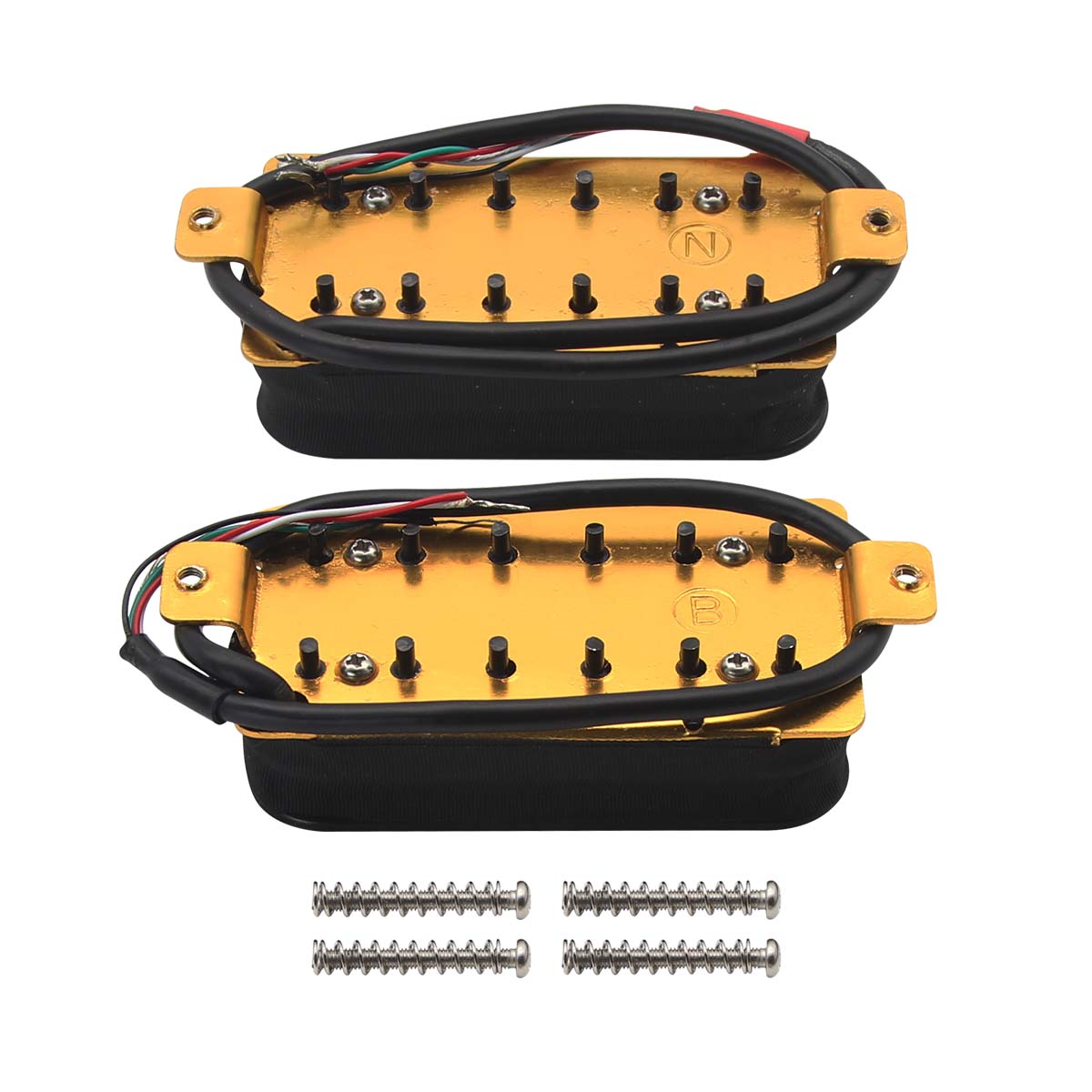 FLEOR 1PCS Electric Guitar Double Coil Humbucker Pickup Bridge/Neck Passive Pickup w/ Height Adjusting Screws Multi Colors