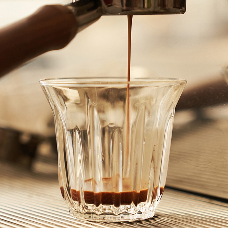 Vasos para beber taza de café helado americano Latte, vaso clásico Vintage de extracto frío para leche, jugo y vino