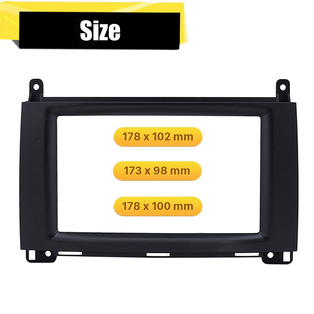 LONGSHI 2Din Autoradio Fascia DVD Panel Gezicht Plaat Dash Installatie Frame Kit Voor Mercedes BENZ B200 A-Klasse w169 B-Klasse W245