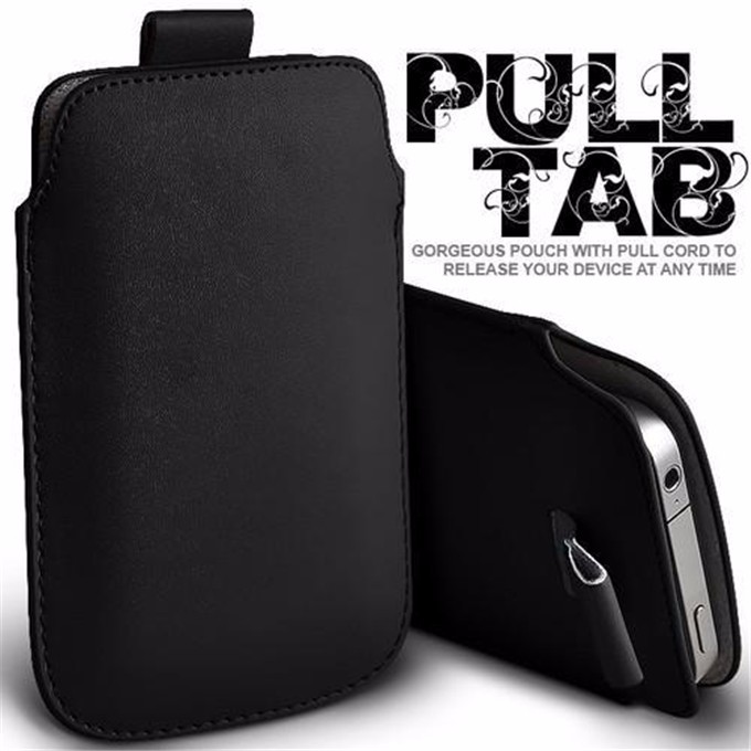 For Samsung Galaxy A50 Case A 50 Sleeve Leather Pull Tab Pouch Phone Bags Cases For Samsung A30 A 30 A30S A50S A51 A 51 50s 30s: black