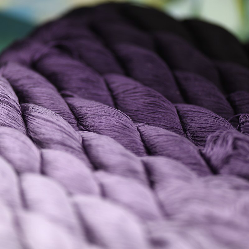 Hilo de bordar de seda/100% hilo de seda/bordado a mano, punto de cruz, morado oscuro/9 colores puros