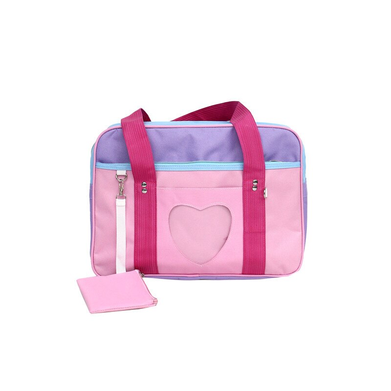 Bags for women Ita Japanese Heart Wego nylon School Bag Girl Uniform Handbag Shoulder Tote Bag bolsa sac a main: Multi 2