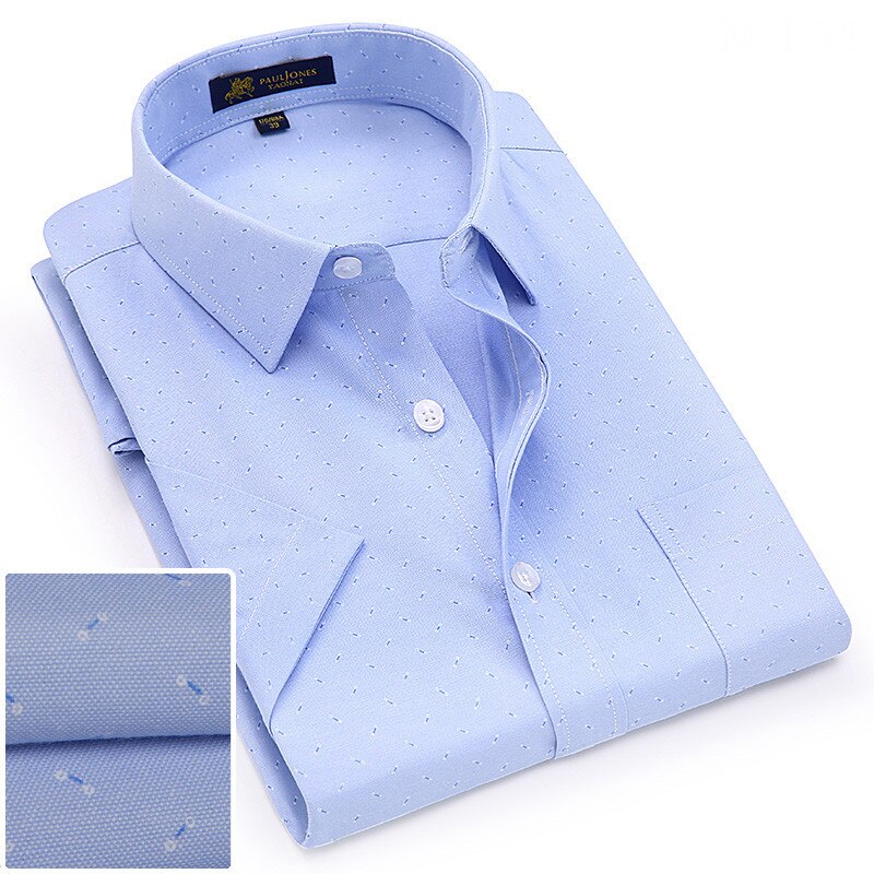 Sommer turndown kragen kurzarm Oxford stoff weichen druck Geschäft männer Clever lässig Hemden mit brust tasche S-4xl 8 farbe