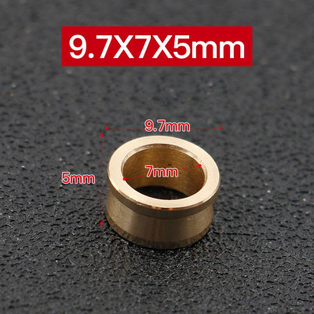 Mässing fiskelina rulle för spinning fiskerulle del reparation smidigt tillbehör hållbart rostfritt stål fisktillbehör pesca: 9.7 x 7 x 5mm