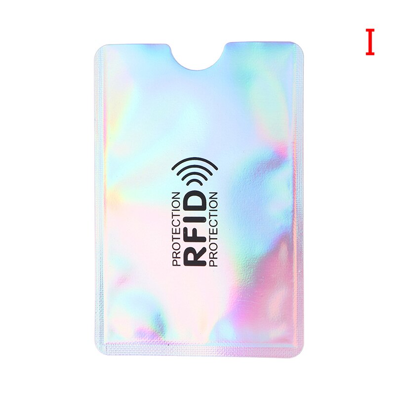 10PCS Credit Card Protector Secure Sleeve RFID Blocking ID Holder Foil Shield ID Card holder Badges Passport: I
