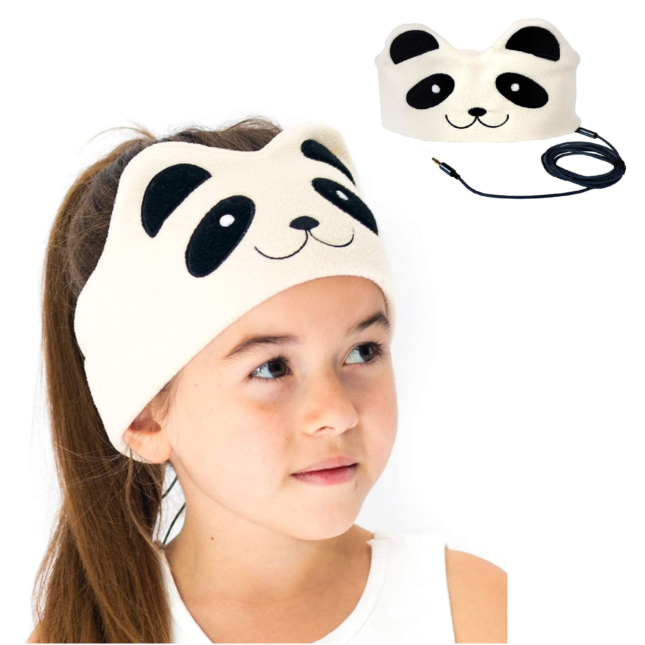 Cozy Over The Ear Headband Headphones Kids Sleep Not-in-ear Volume Limited Earphones Thin Speakers Super Soft Fleece Headband: Red