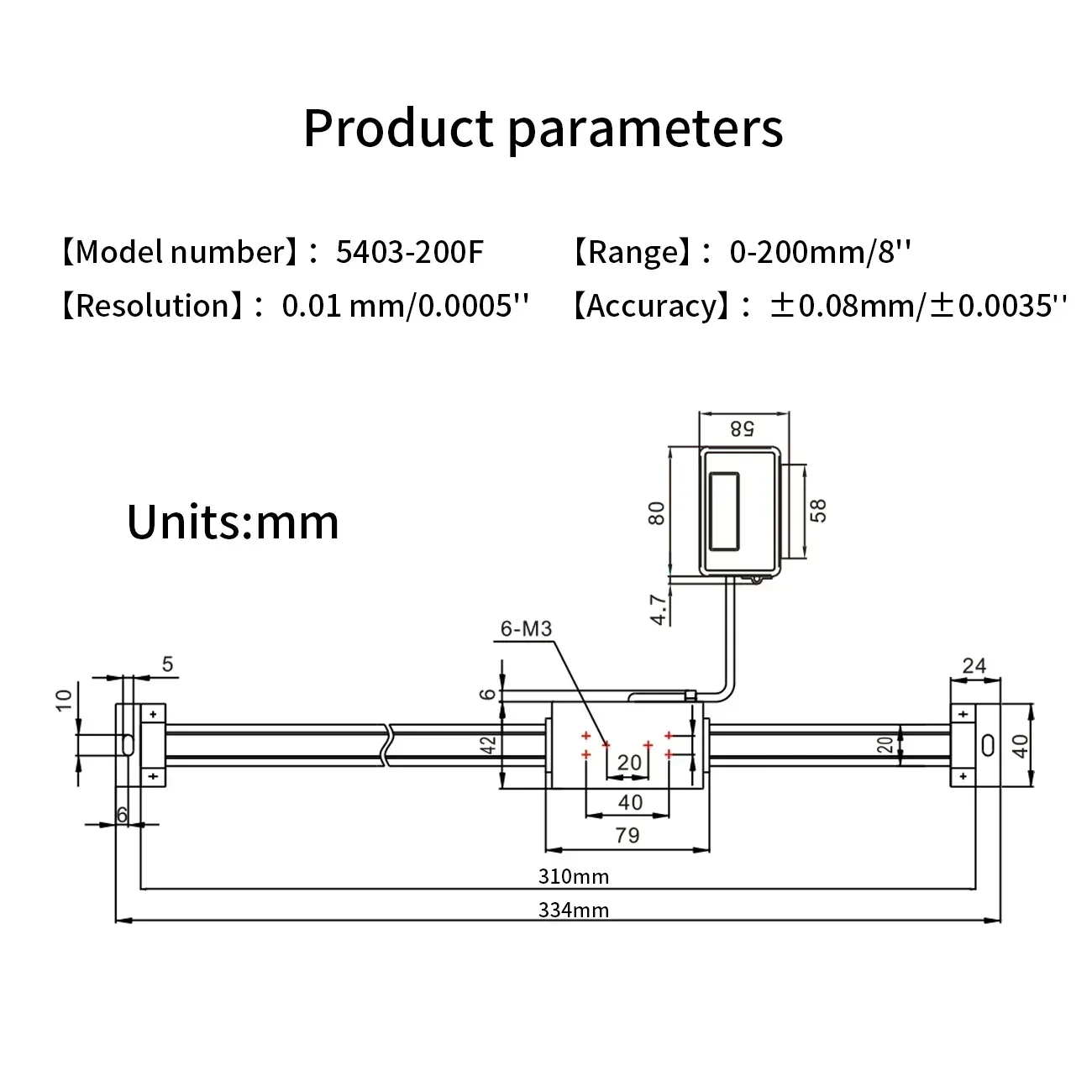 Digital Linear Scale With Remote Display With LCD Display Digital Readout Dro For Milling Lathe Machines Measuring Tool