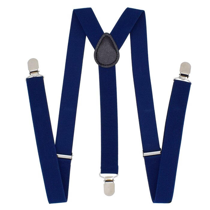 Bretelles élastiques universelles, et offre spéciale, bretelles ajustables en forme de Y avec 3 Clips, directe: Navy