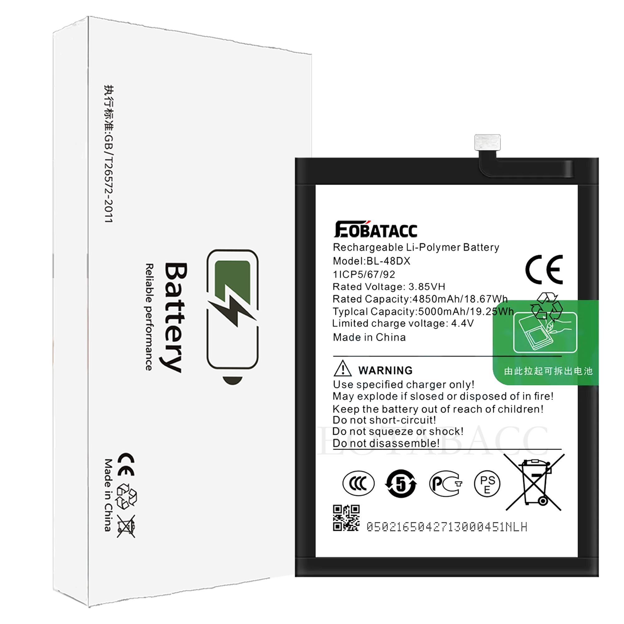 EOTABACC 100% BL-48DX Battery For infinix 11 / X675 mobile phone Bateria+ Free Tools