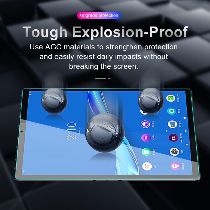 Screen Protector Gehärtetem Glas für Lenovo Tab M10 Plus, m10 Bildschirm Film für Lenovo Tab M10 FHD Scatch Proof HD Film