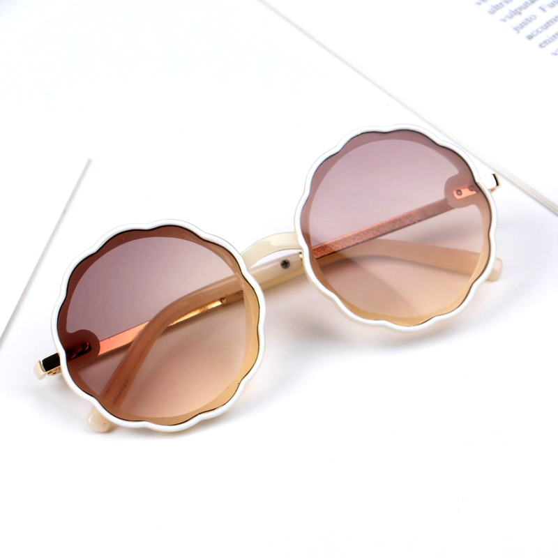 Zilead baby solbriller rund innfatning personlighet solbriller blondere barnebriller uv - motstandsdyktig trendy takrenne og jenter: 5