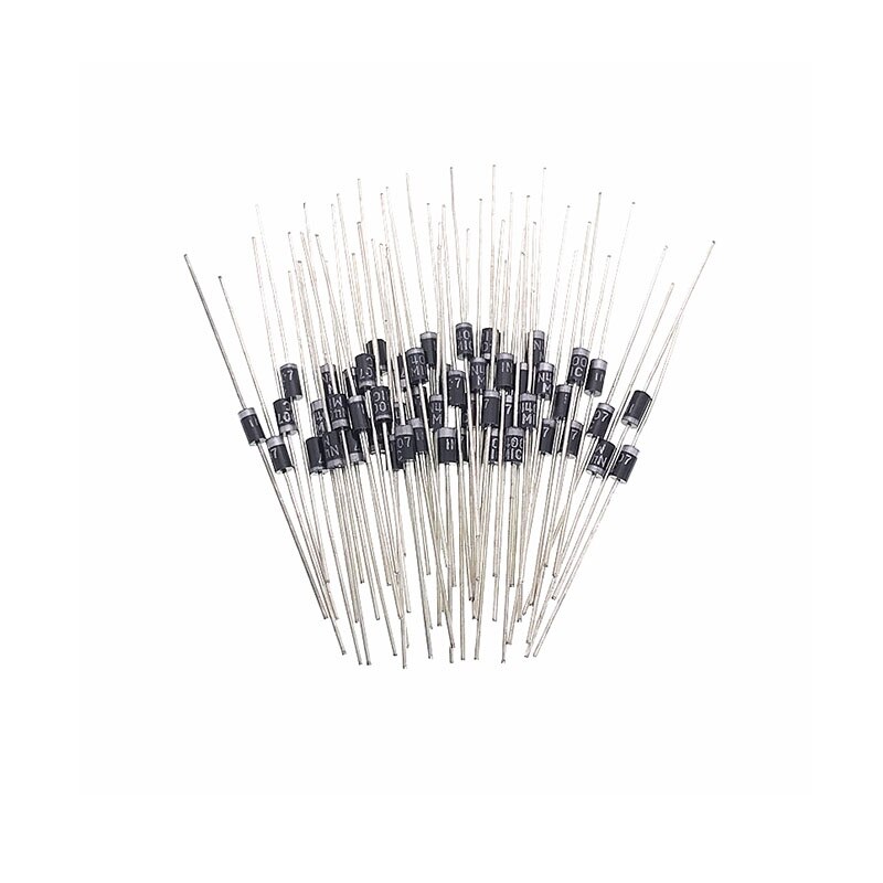 100PCS/LOT 1N4001 IN4001 4001 N4001 1A 50V DO41High Rectifier Diode D-41 DIP Original