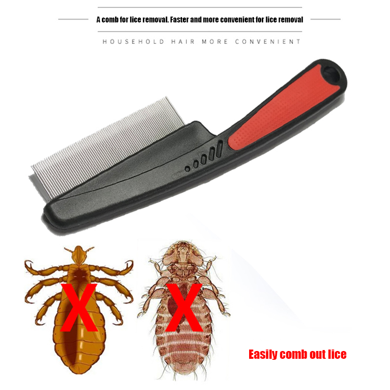 Flea Comb for Long Haired Cats Dogs Anti Knot Grooming Comb Easy Grip Handle Combs UD88