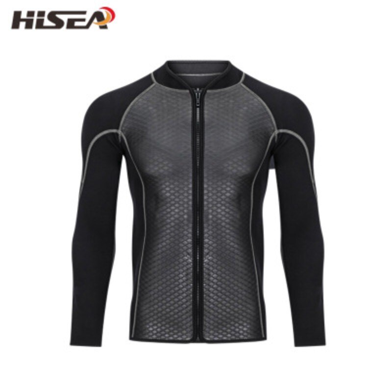 HISEA Men 2.5mm neoprene Long sleeve wetsuit Surfing diving suit Individuality keep warm winter surf clothing