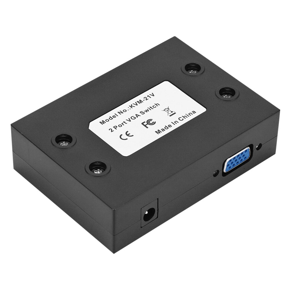 Set-top box vga switch 2 in 1 ut 2 port splitter tv projektor pc switchar dator för skolan kontor prydnader