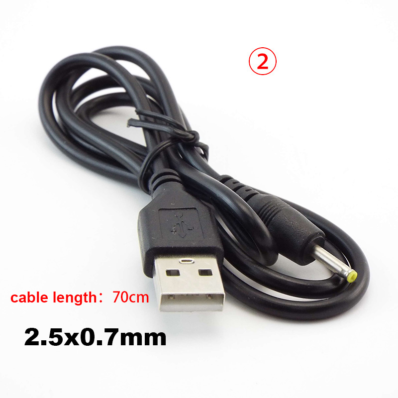 USB type A Male to DC 3.5 1.35 4.0 1.7 5.5 2.1 5.5 2.5mm male plug extension power cord supply Jack cable connector J17: Red