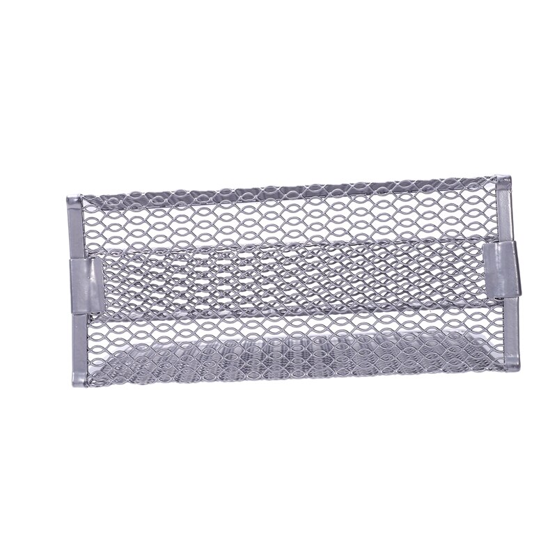 Metal Office Mesh Bin & Desk Organiser Set Stationery Tidy Letter Holder, Letter Sorter Silver