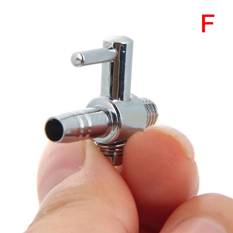 1-5 Way Aquarium Air Splitter Valve Fish Tank Air Pump Flow Splitter Distributor Pump Valve Tap Lever Control Switch Valve: F