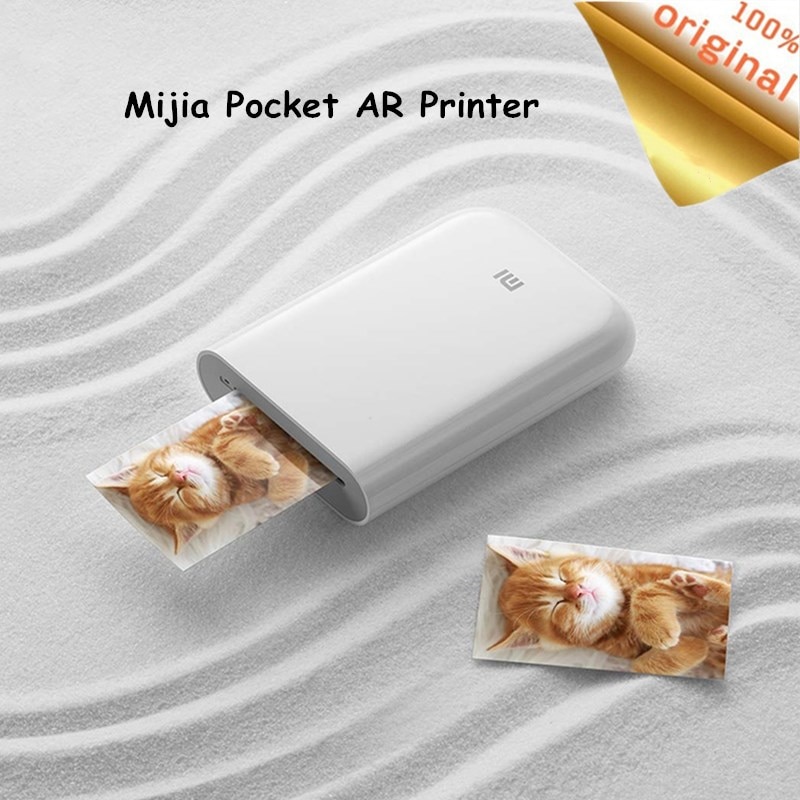 Xiaomi Mijia Ar Printer 300Dpi Draagbare Foto Mini Pocket Met Diy Delen 500Mah Foto Printer Pocket Printer Werk met Mijia