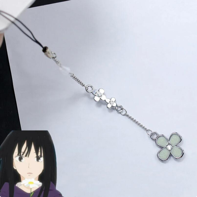LLavero de dibujos animados de Anime Kimi Ni Todoke From Me to You, Kuronuma Sawako Kazehaya Shouta, colgante de flor para Cosplay, cadena para teléfono,