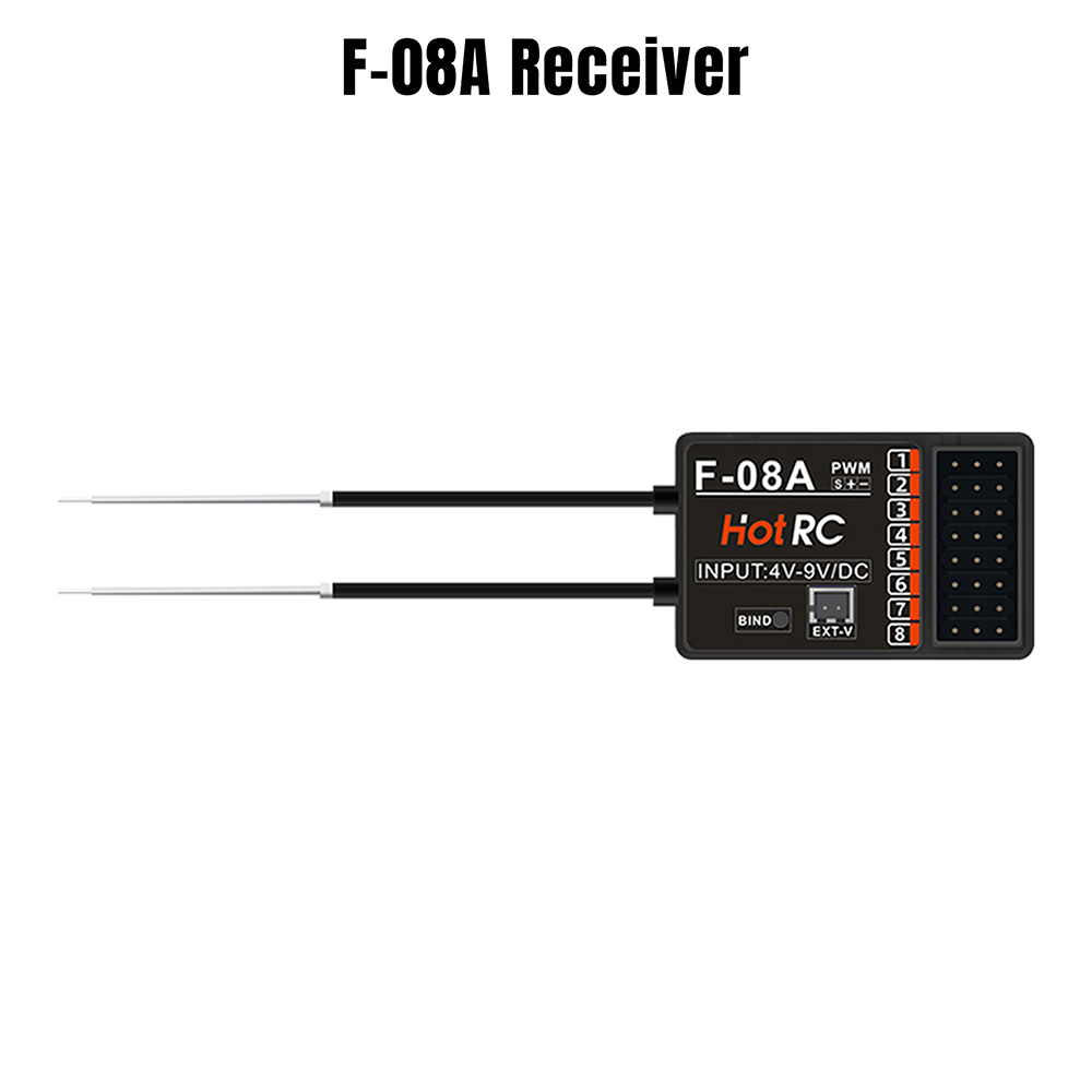 HotRC Transmitter CT-6A CT-8A DS600 6CH 8CH 2.4GHz Radio System Remote Controller with F-06A F-08A PWM GFSK Receiver