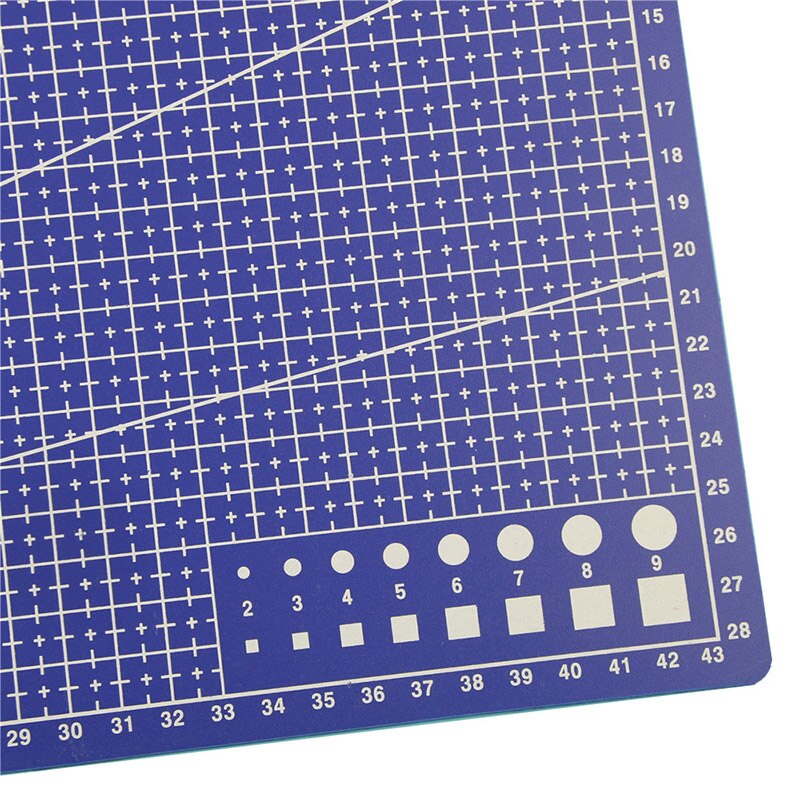 1Pcs A3 A4 Pvc Rechthoekige Snijden Mat Grid Line Tool Plastic 45Cm X 30Cm, 30Cm X 22Cm