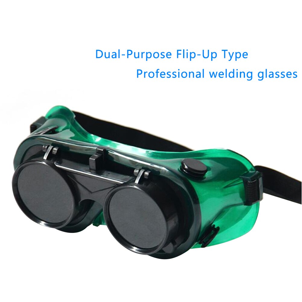 Flip-Up Double-Layer Welding Safety Protective Goggles Glasses Protective Glasses Fits For Cutting Grinding Welding