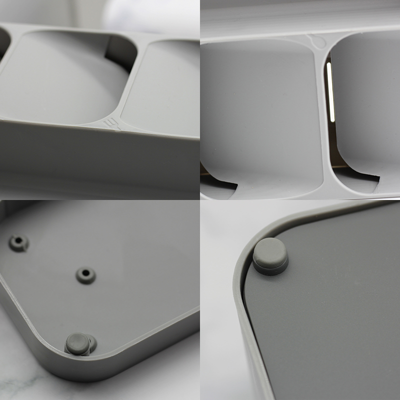 Plastic Knife Holder Kitchen Drawer Organizer Tray Knife Stand Organizer 18 Slots Knives Utensil Rack Storage Cabinet Tool