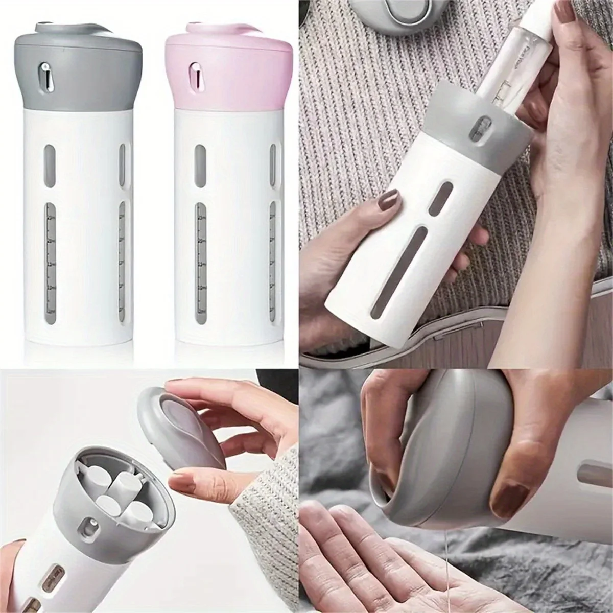 Travel Dispenser, 4 in 1 Lotion Shampoo Gel Tra... – Grandado