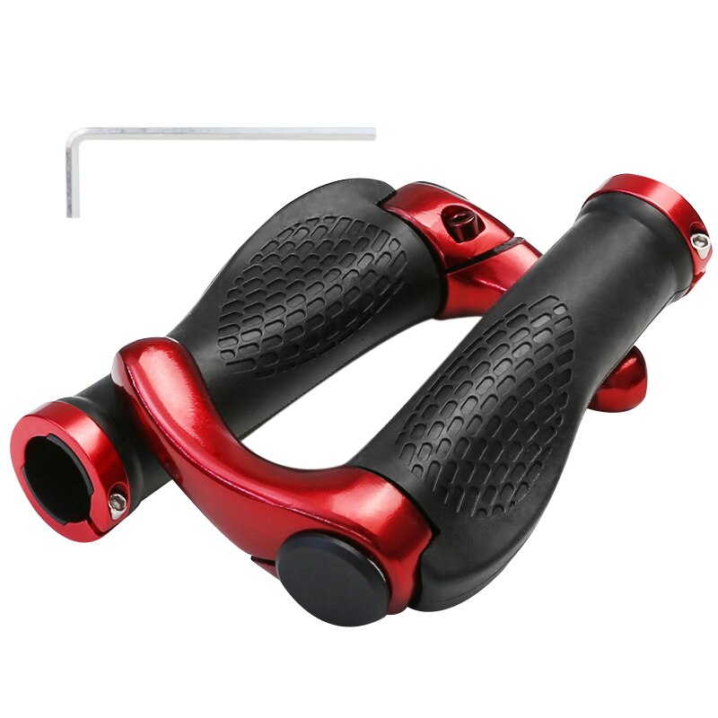 Bicycle Handlebar Grip Ergonomic Anti-Skid Lock-on Handle Cover Aluminum Alloy Rubber Grip MTB Bike N66