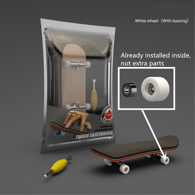 Mini deskorolka drewniana podstrunnica zabawka profesjonalne stenty Finger Skate Set
