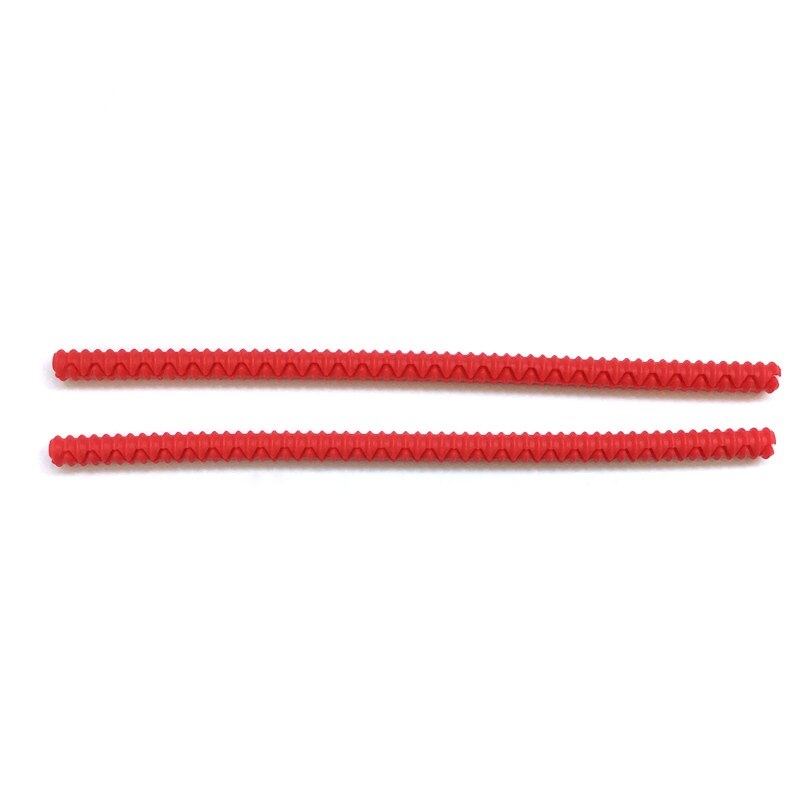 2Pcs Silicone Oven Rack Guards Kitchen Oven Shelf Rack Edge Liner Cover High Temperature Protection Oven Rack Shield: Red