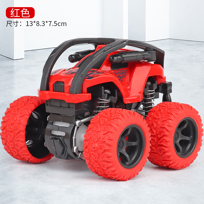 Alloy ABS Inertia Four-Wheel Drive Big Foot Toy Off-Road Vehicle Children&#39;s Stunt Car Toy for Baby: K