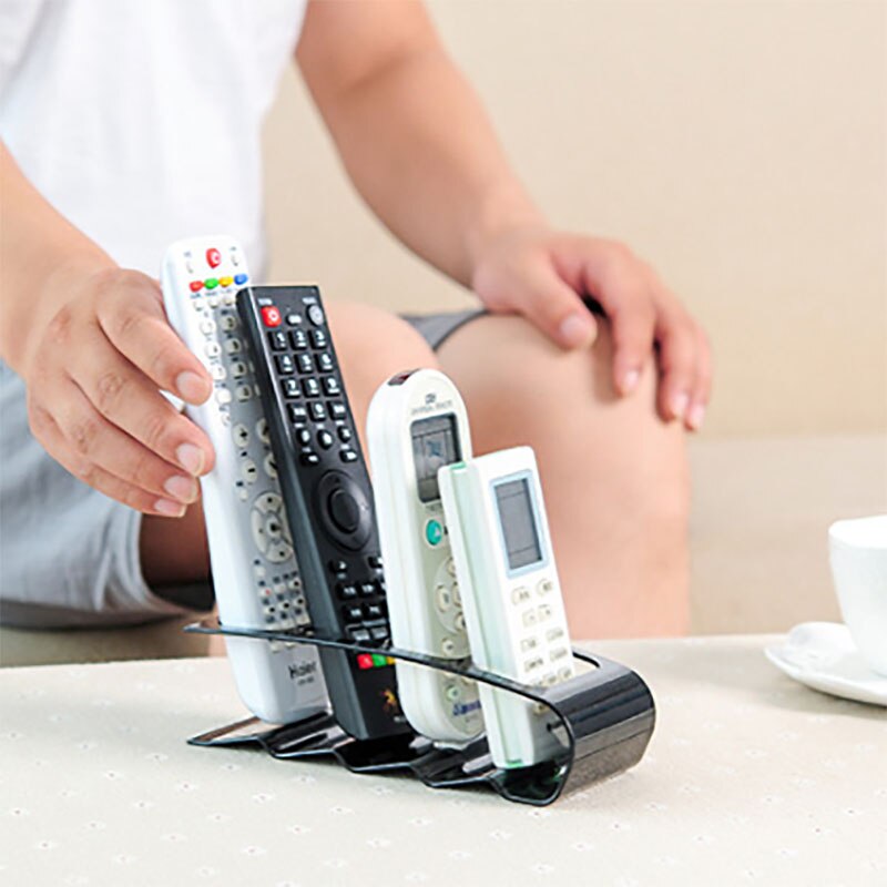 TV Remote Control Frame Plastic Remote Control Bracket Stand Rack Up To 4 DVD/VCR Practical 4 Frame Remote Control Frame