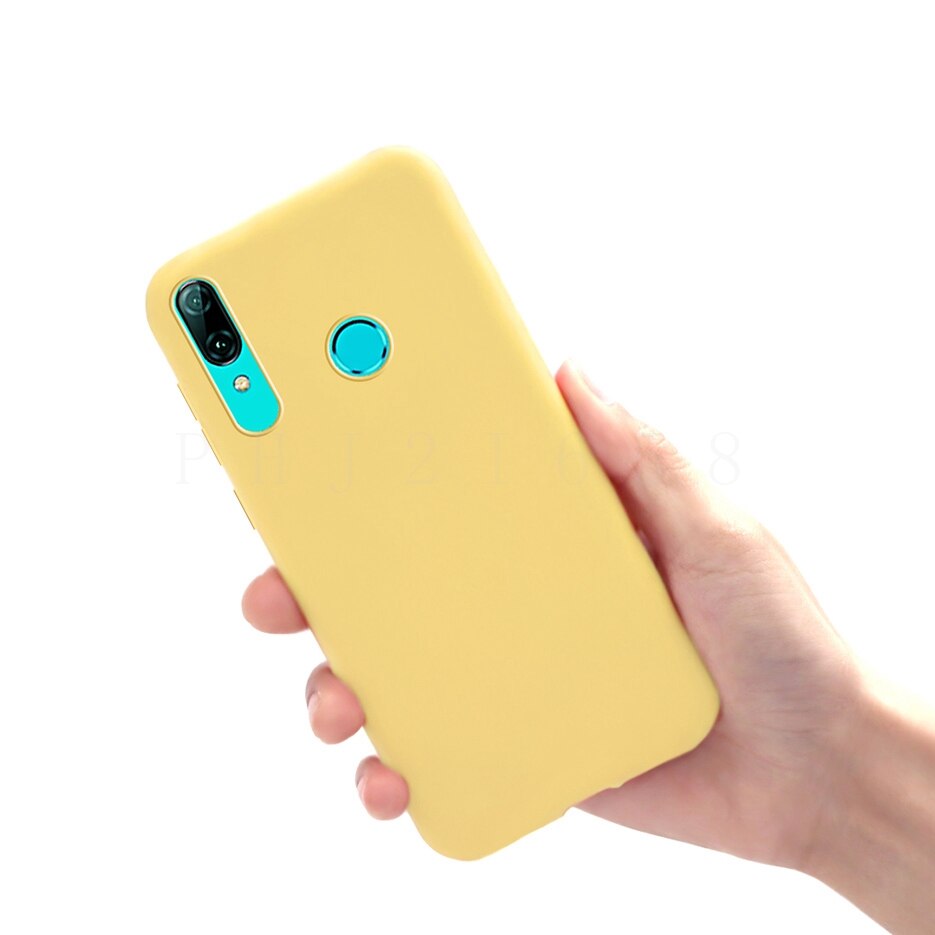 Voor Huawei P Smart Case POT-LX1 POT-LX3 Leuke Candy Soft Silicone Telefoon Gevallen Voor Huawei Psmart Back Cover 6.21 &#39;&#39;Coque: Yellow