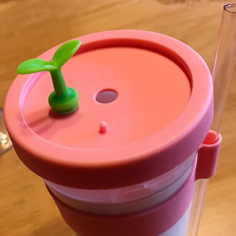 Bubble Tea Cup Portable Plastic Cup Reusable Plastic Cup with Straw for Bubble Tea Boba Tea Cup Drinkware